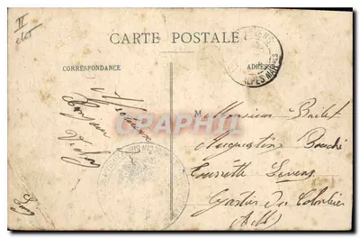 Vichy — Hotel delle Poste & Telegrafi — Bourbonnaïs — Verso