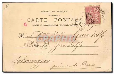 Vichy - Pavillon Sévigné — widok budynku i ogrodu — L. R. Vichy, nr 50 — Rewers