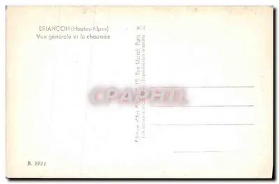 ÉRIANÇON (Hoog-Auvergne) — Algemene uitzicht en de weg — Art "Vieux" 15 Rue Mariel, Parijs — Achterkant
