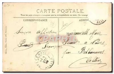 Briançon i jego Forty — Widok z północy — Efekt śniegu — Moine, wydawca, nr 296 — Rewers
