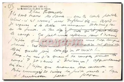 Sanatorium Lasu Medwiedziego — Briançon (alt. 1.325 m.) — Wydawnictwo Tuchas, Briançon, n°05 — Rewers