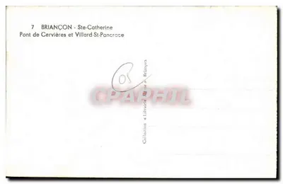 BRIANÇON - Ste-Catherine — Most Cervières i Villard-St-Pancrace — Kolekcja — Rewers