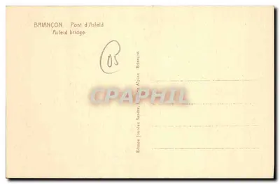 BRIANÇON — Most Asfeld — Wydawnictwo Jourdan-Sandre Alpine — Rewers