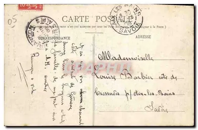 Briancón (1312m) e os antigos Fortes — Imp. Pyp. Chaulard, Briançon e Salute-Catherine — Verso