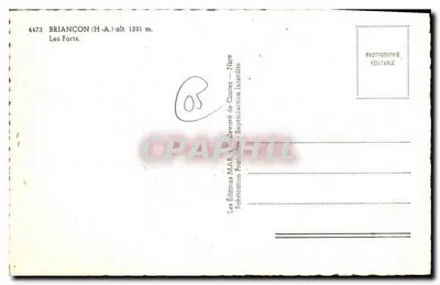 BRIANÇON (H.-A.) — Os Fortes — Edições MA.B. Boulevard de Cimiez — NICE — Verso