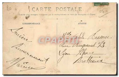 BRIANÇON 1321m, widok z Mostu Guisane — Wyd. Pap. Chagutard, Briançon i Sainte-Catherine — Rewers