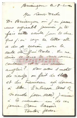 Briancón — O Ponte d'Aspreil sobre a Durance — Alpée — Verso