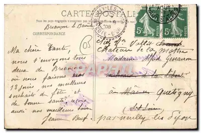 Most Asfeld lub Diabła, nad Durną — Briançon — Pap. Chautard, Briançon i Sainte-Catherine — Rewers