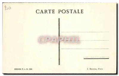 Briançon — Hotel Terminus P. L. M. i Pic de Caste-Rousse — Agenda P. L. M. 1929 — Rewers