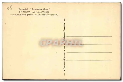 Briançon - Most Asfeld — Trasa do Montgenèvre i Chaberton (Włochy) — Dauphiné - Trasa Alp — Rewers