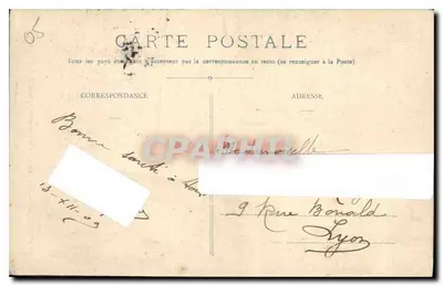 BRIANÇON - Most Baldy nad Cerveytette — Wyd. Pap. Chautard, Briançon i Ste-Catherine — Rewers