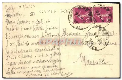 Gap (733 m.) — Ogólny widok — W tle, Saint-Mens — Milla Jouhert, wydawca, Gap, nr 1275 — Rewers