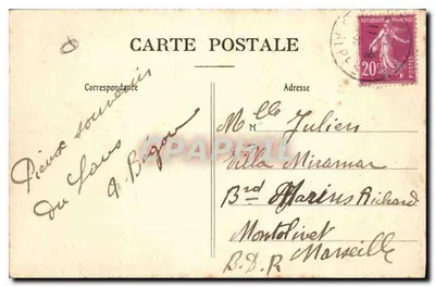 Nossa Senhora do Laus (Alpes Altos) — Cena de penitência — Editor: Alpes Altos, n°25 — Verso