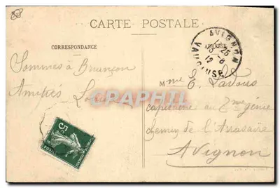 Briançon (1321 m) — Visão geral e os Muros — Pometter, Editores, Genebra — Verso