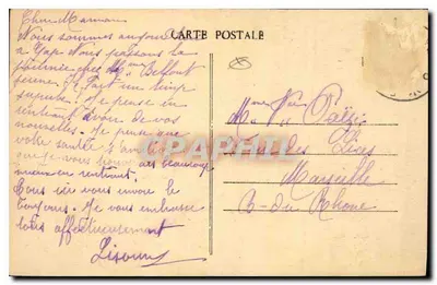 GAP (740 m.) — Ogólny widok — Massif de Charance (1938 m.) i Pic de Gleize — Mile Joubert, wydawca, Gap, nr 178 — Rewers