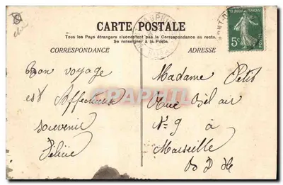 Mont-Dauphin (Hautes-Alpes) — Plantacje i Kaszarnia Binot — A. Allemand, Wydawca w Gap — Rewers
