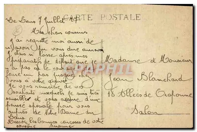 Nossa Senhora do Laus (Alpes Altos) — Vista panorâmica tirada do Col de l'Ange — editor não identificado, n° 47 — Verso