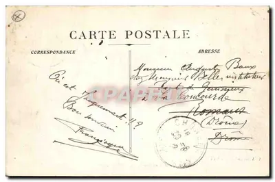 Chorges (Hautes-Alpes) — Vista Geral de Frente ao Massif do Champsaur — A. Allemand, editor, Gap — Verso
