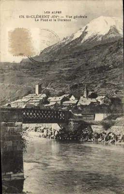 St-Clément (874) — Vista geral O Ponte e a Durance — Fournier, Sètte, Gap