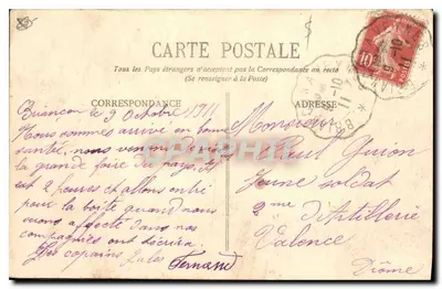 Briancón - Fort du Château - Casernes B. - E.R. — Croix de Toulouse 1873 — Grand Aréa 2875 — Rewers