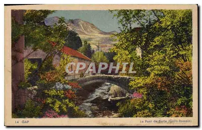 Most Burle (Gallo-Rzymski) — Gap — wydawca Des Arts Photomécaniques w Paryżu, nr 14
