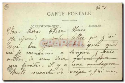 As Alpes — Ao redor de La Grave — Cadeia da Meije, vista do Chazelet — V. Journier, Lyon, Gravura — Verso