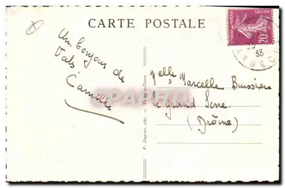 Vals-les-Bains — Kawiarnia w Vals St-Jean — Piekna Ardèche — Rewers