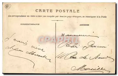 Ruínas do Castelo de Crussol, perto de St-Péray — As Margens do Ródano — Coll. P. Peyrouse, Valence — Verso