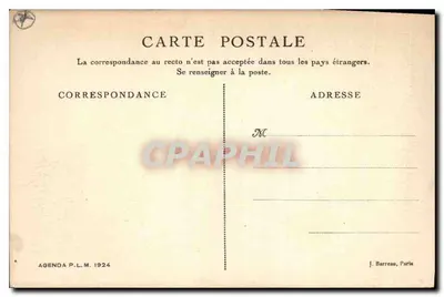 Vivarais — Desfile de Ruoms — Agenda P.L.M. 1924 — Verso