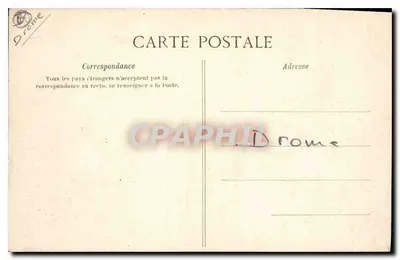 Valence — Zamek Crusol — Strona zachodnia — Papeterie G. Prunare, Châteauneuf-les-Martigues — Rewers