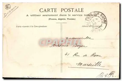 Ruiny Crussol i rzeka Rhône — Valence — Kolekcja P. Peyrouze, n°26 — Rewers
