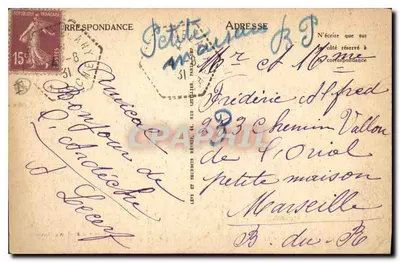 Pittoreska Ardèche — Most Réjus i most rzymski — Papeterie Duchamp, Aubenas — Rewers