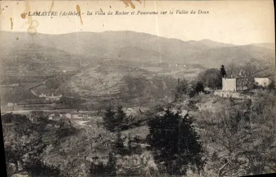 Lamastre (Ardèche) - A Villa do Rocher e Panorama sobre a Vale do Doux
