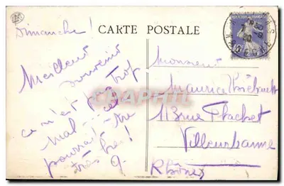 Aubenas — Zamek i dolina Ardeche — Fot. Combier, nr 19 — Rewers