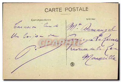 Le Pont suspendu sur le Rhône reliant Tarascon à Beaucaire — Coll. L. A. — n° 136 — Rewers