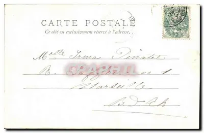 Tarascon — Brama Świętego Jana z figurą — Wydawnictwo J. Brun & Cie, Carpentras, nr 392 ter — Rewers