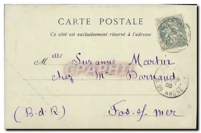 Martigues — Fronton kościoła Najświętszej Maryi Panny — Zbiory ND. Pâot, nr 125 — Rewers