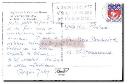 Saint-Tropez — Reflexos da Costa dos Maures — Cores Naturais — Verso