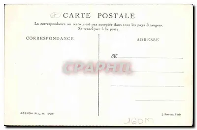 Panoramiczny widok Lavandou — Agenda P.L.M. 1925 — Cl. Jacquesson — Rewers