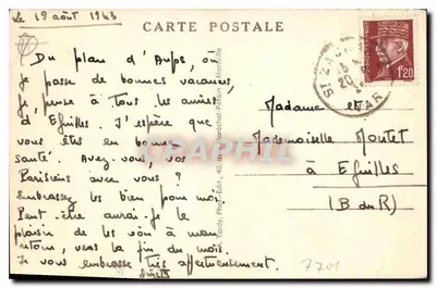 Plano d'Aups (Var) — O Convento de Béthanie — Tardy — Verso