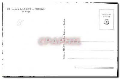 Plaża — Otoczenie La Seyne — Éditions MARY, Toulon — Rewers