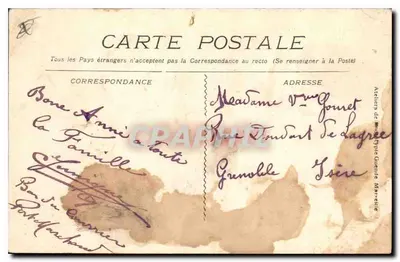 Toulon - Le Mourillon, Algemene Uitzicht — uitgegeven door l'Atelier de Phototypie Gueude Marveille — Achterkant