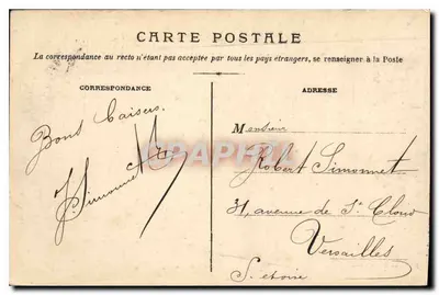 Auxerre — 4e Régiment de Ligne — Budynek 3ego Batalionu — Nordmann wyd. Auxerre — Rewers