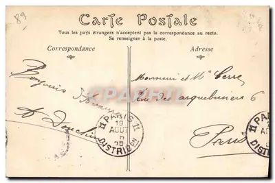 Auxerre — Panoramiczny widok z Katedry — wydawca nieznany, n° 95 — Rewers