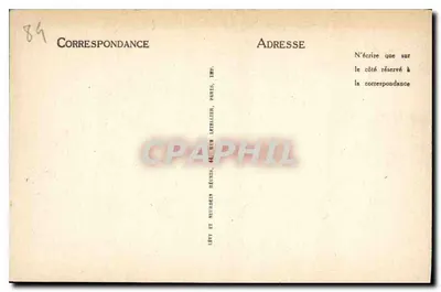 Auxerre — Vista tirada das Margens do Yonne — ND — Verso