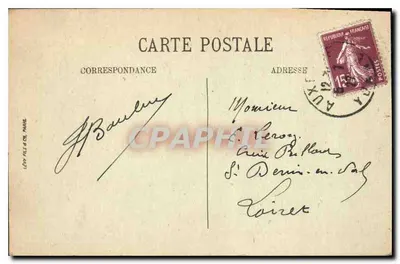 Auxerre — O Ponte do Caminho de Ferro — Edição N.G. Selecta — Verso