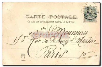 Auxerre — Eclusa da Ilha Queimada — Toulot, edit., Auxerre, n°20 — Verso