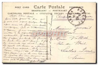 Auxerre — Katedra, widok z mostu Paul-Bert — ND Pbot. — Rewers