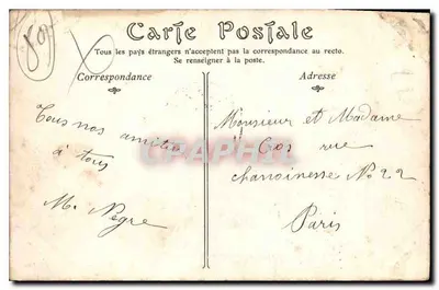 Auxerre — Les Quais et la Cathédrale — TOULOT, Éditeur, Auxerre — Rewers