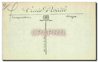 Auxerre — Fronton Katedry Świętego Piotra — Lévy Fils et Cie, Paryż, nr 46 — Rewers